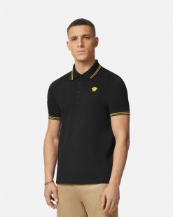 T-Shirts Et Polos | Versace Polo A Manches Courtes Medusa