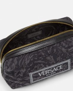 Portefeuilles | Versace Trousse En Jacquard Barocco