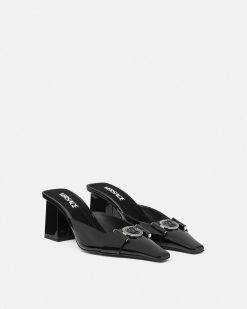 Medusa Buckle | Versace Medusa Buckle Mules Vernies 70 Mm