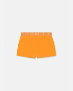 Maillots De Bain | Versace Short De Bain A Bordure Greca