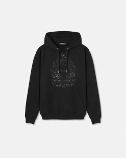 Sweats | Versace Hoodie Versace Cartouche Avec Ornements