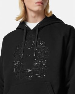 Sweats | Versace Hoodie Versace Cartouche Avec Ornements