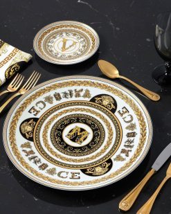 Collection Alphabet | Versace Assiette M Virtus Alphabet 33 Cm