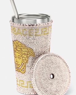 Voyages | Versace Mug De Voyage Medusa Avec Cristaux