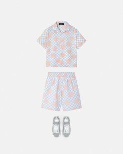 Vetements | Versace Chemise Rose Contrasto Kids