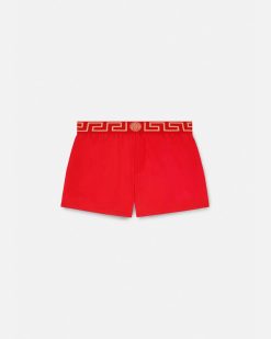 Maillots De Bain | Versace Short De Bain A Bordure Greca