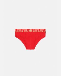 Slips | Versace Slip A Bordure Greca