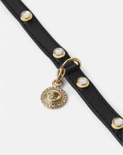 Accessoires Pour Animaux | Versace Collier Pour Animal Icon Avec Cristaux