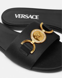 Medusa '95 | Versace Sandales En Satin Medusa '95