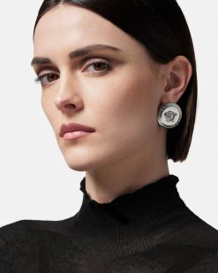 Boucles D'Oreilles | Versace Clous D'Oreilles Medusa Tribute