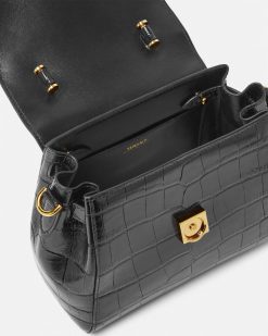 La Medusa | Versace Petit Sac A Main La Medusa Effet Croco