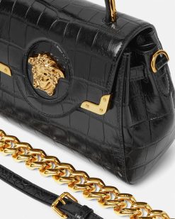 La Medusa | Versace Petit Sac A Main La Medusa Effet Croco