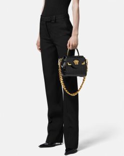 La Medusa | Versace Petit Sac A Main La Medusa Effet Croco