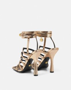 Sandales | Versace Lycia Sandales Cage Effet Serpent 110 Mm