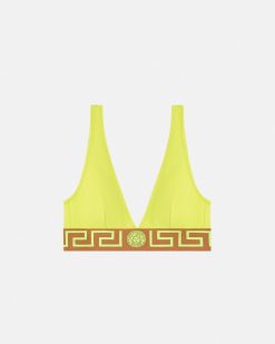 Maillots De Bain | Versace Haut De Bikini A Bordure Greca