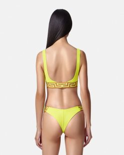 Maillots De Bain | Versace Haut De Bikini A Bordure Greca