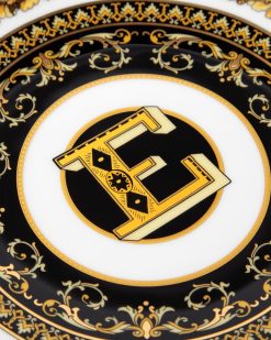 Assiettes | Versace Assiette E Virtus Alphabet 17 Cm