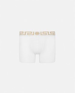 Boxers | Versace Boxer Long A Bordure Greca