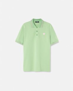 T-Shirts Et Polos | Versace Polo A Manches Courtes Medusa