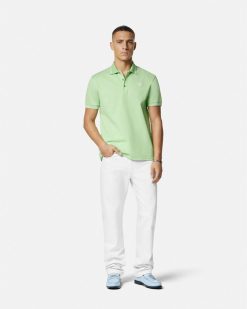 T-Shirts Et Polos | Versace Polo A Manches Courtes Medusa