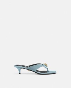 Gianni Ribbon | Versace Gianni Ribbon Mules En Satin 45 Mm