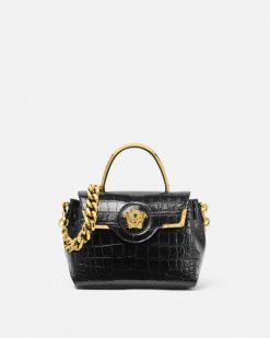 La Medusa | Versace Sac A Main La Medusa Aspect Croco