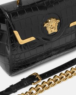 La Medusa | Versace Sac A Main La Medusa Aspect Croco