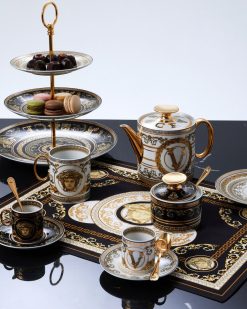 Cafe Et The | Versace Tasse A Expresso Et Soucoupe Virtus Gala