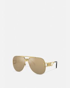 Lunettes De Soleil | Versace Lunettes De Soleil Medusa Biggie Pilot