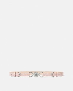 Ceintures | Versace Ceinture Medusa '95 Aspect Crocodile 2 Cm