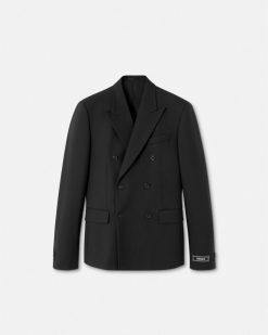 Blazers Et Costumes | Versace Blazer Croise En Laine