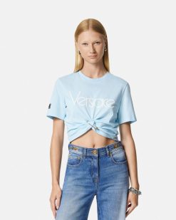 T-Shirts Et Pulls | Versace T-Shirt Court 1978 Re-Edition Logo