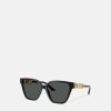 Lunettes De Soleil | Versace Lunettes De Soleil Papillon Greca Strass