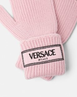 Accessoires Textiles | Versace Gants En Maille '90S Vintage Logo