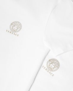 Loungewear Et Pyjamas | Versace Lot De Deux Maillots De Corps Medusa