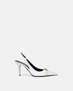 Gianni Ribbon | Versace Gianni Ribbon Slingbacks 85 Mm