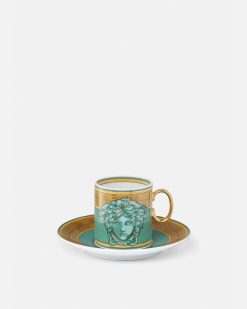 Cafe Et The | Versace Tasse Expresso Et Soucoupe Medusa Amplified