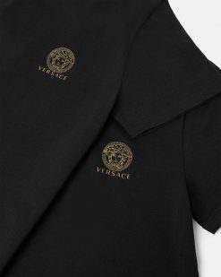 Loungewear Et Pyjamas | Versace Lot De Deux Maillots De Corps Medusa