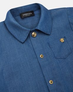 Vetements | Versace Chemise Baby En Denim De Chambray