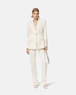 Vestes Et Blazers | Versace Blazer Dv A Boutonnage Droit