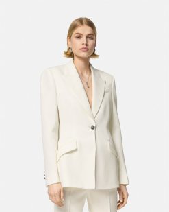 Vestes Et Blazers | Versace Blazer Dv A Boutonnage Droit