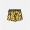 Loungewear Et Pyjamas | Versace Short De Pyjama En Soie Barocco