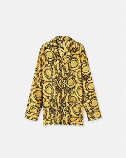 Loungewear Et Pyjamas | Versace Haut De Pyjama En Soie Barocco