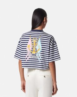 T-Shirts Et Pulls | Versace T-Shirt Court L'Ancora Versace