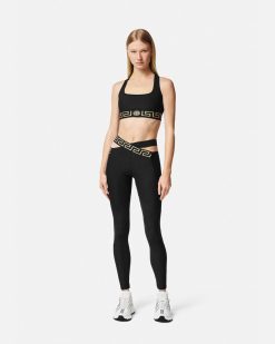 Activewear | Versace Legging De Sport A Bordure Greca