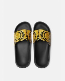 Sandales Et Claquettes | Versace Claquettes Barocco