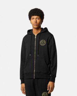 Vetements | Versace Hoodie Zippe V-Emblem