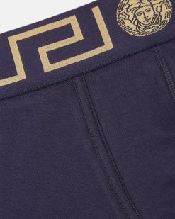 Boxers | Versace Boxer Long A Bordure Greca