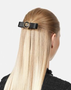 Accessoires Pour Cheveux | Versace Pince A Cheveux Gianni Ribbon