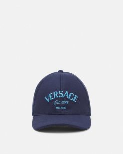 Chapeaux Et Casquettes | Versace Casquette De Baseball Versace Milano Stamp